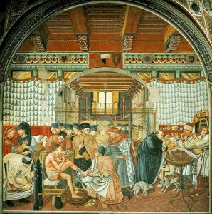 La doppia rivoluzione ospedaliera del Medioevo: Siena, Toscana, Europa