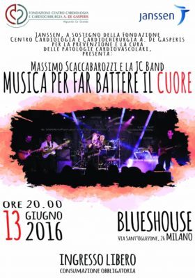 “Musica per far battere il cuore”: il concerto benefico di Massimo Scaccabarozzi e la JC Band a sostegno della Fondazione “A. De Gasperis”