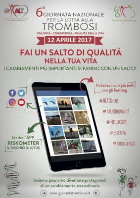 I cambiamenti più importanti si fanno con un salto» - Dal 21 marzo al 12 aprile 2017 Thrombosis Digital Days