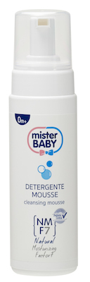 Mister Baby detergente Mousse - il detergente in schiuma che avvolge il tuo bambino in un abbraccio morbido e delicato