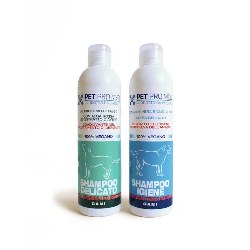 Pet Pro Med - Shampo igiene e Shampo delicato 100% vegani
