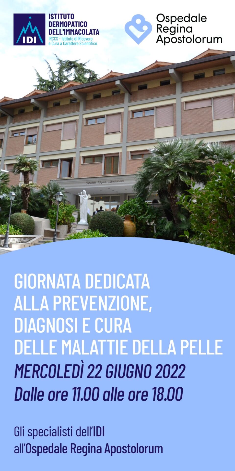 Regina Apostolorum Idi Open Day Locandina Fronte
