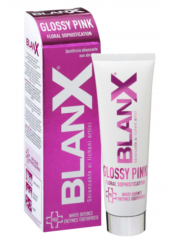 BlanX PRO Glossy Pink è il dentifricio che sbianca i denti
