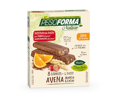 Nuova da Pesoforma la barretta avena, arancia e cacao