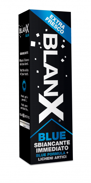 BlanX BLUE Sbiancante immediato, grazie ai Licheni Artici e alla Blue Formula