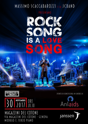 "Rock Song is a Love Song": il concerto benefico della JC Band a sostegno della Fondazione A. De Gasperis