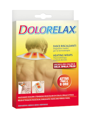 Dolorelax® Med , le fasce riscaldanti specifiche per collo, spalla e polso