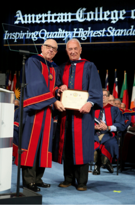 Il professor Renzo Dionigi nominato "Honorary Fellow"