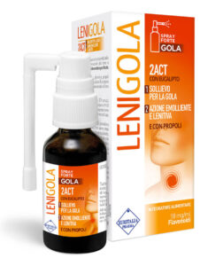 Lenigola 2 Act Spray Forte Con Propoli E Eucalipto. Pronto Intervento Contro Il Mal Di Gola