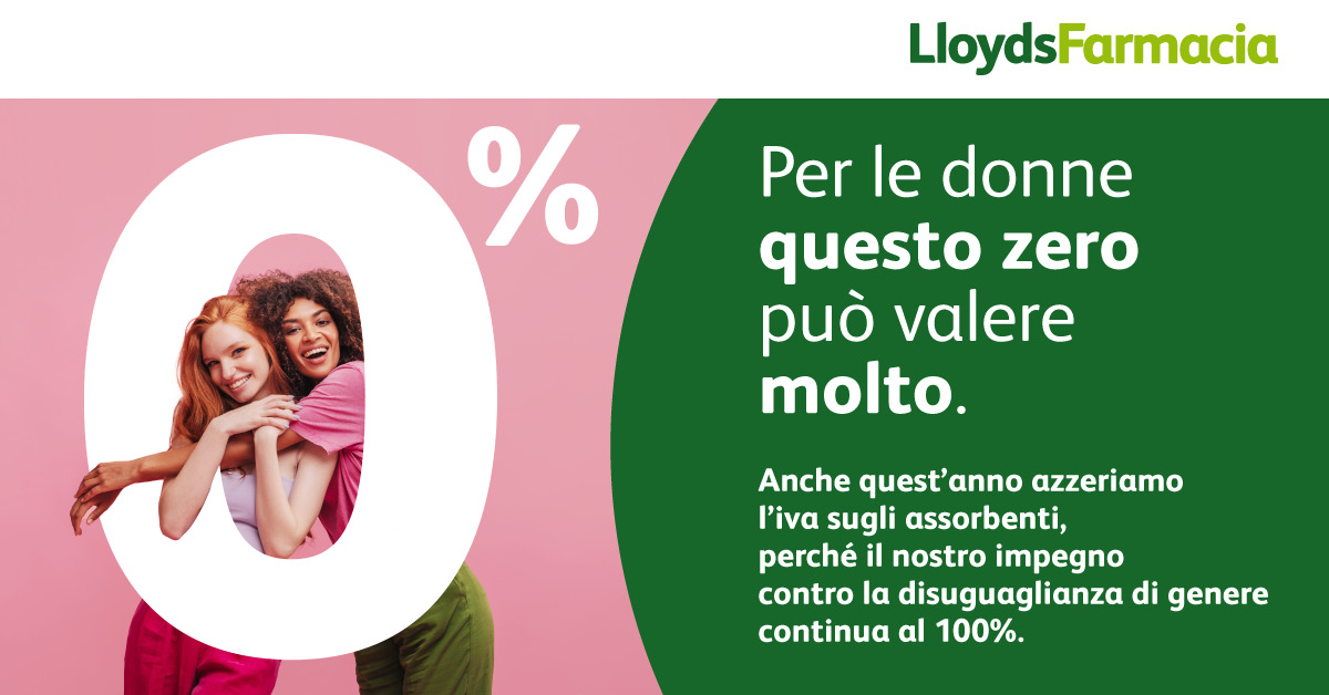 Stop Tampon Tax: Lloydsfarmacia Azzera L’iva Sugli Assorbenti Anche Per Il 2023