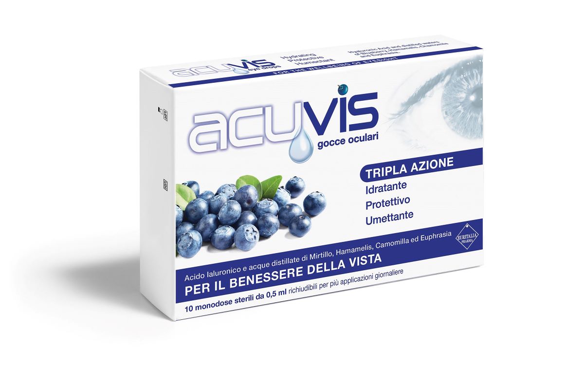 Caldo Estivo E Luce Blu? Idrata E Rinfresca L’occhio Con Acuvis Gocce Oculari